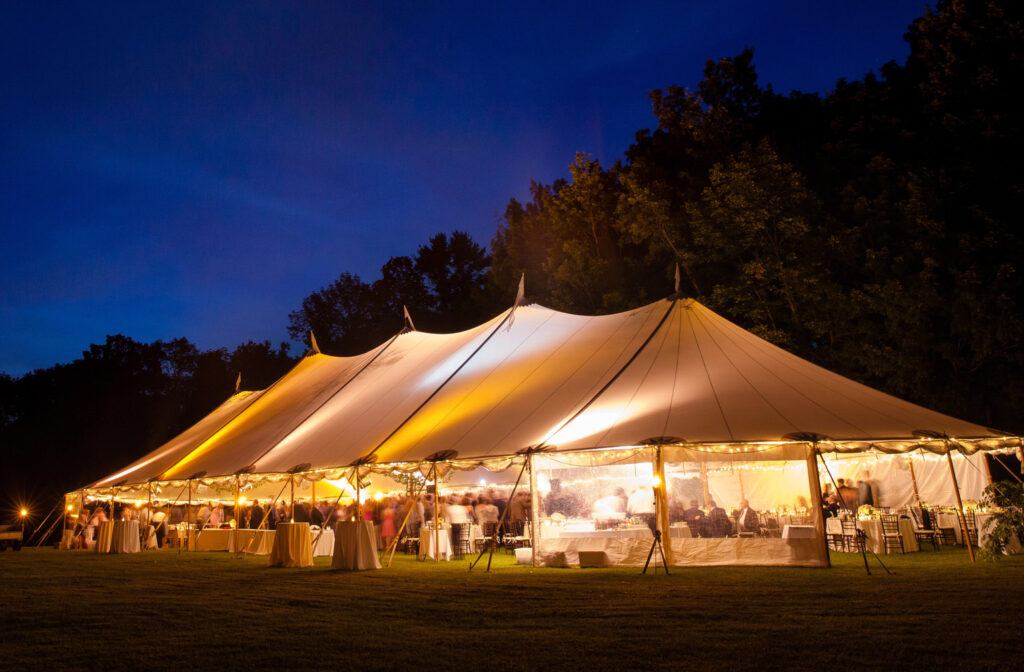 Event Tent At Night